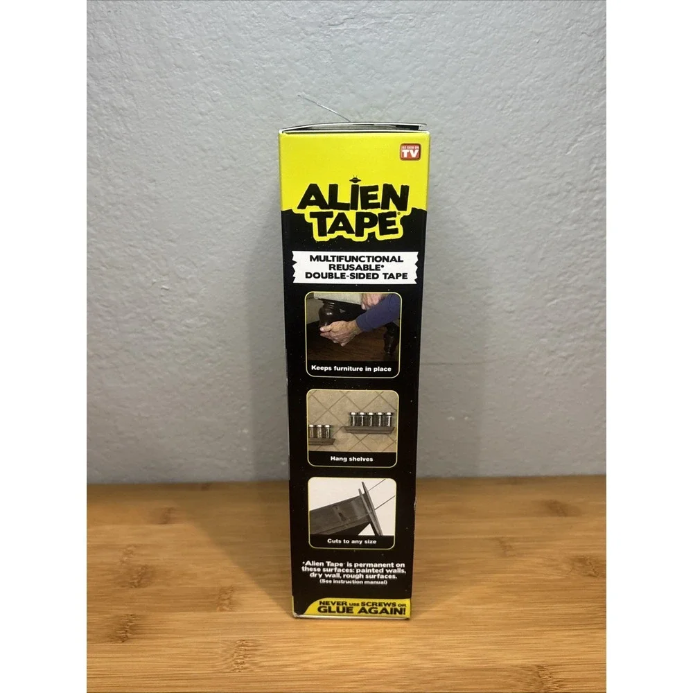 Alien Tape‎ Double Sided Multipurpose Adhesive Grip Mounting Tape - 3 Pack.